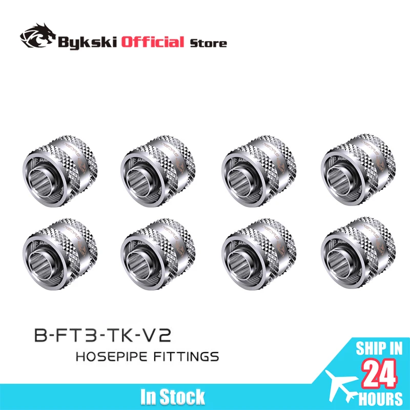 

Bykski 4/6/8 шт./лот G1/4 дюйма фитинг для шланга ID 10 мм + наружный диаметр 13 мм/ID10 мм + OD16 мм мягкая трубка/ручной латунный соединитель B-FT3-TK-V2