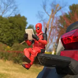 Figura de Ação Anime Deadpool para Crianças, Brinquedos Decoração Interior do carro, Acessórios do carro, Modelo Mini Boneca, Estatueta, Presente Toy