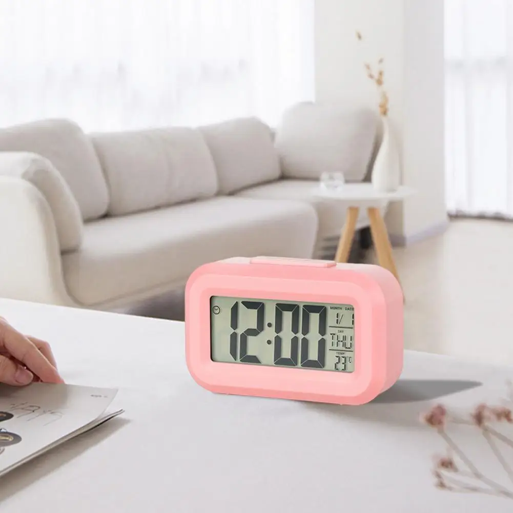 Setting Alarm Clock Digital Travel Alarm Clock with Easy-to-read Display Snooze Function 12/24-hour Format Battery for Home
