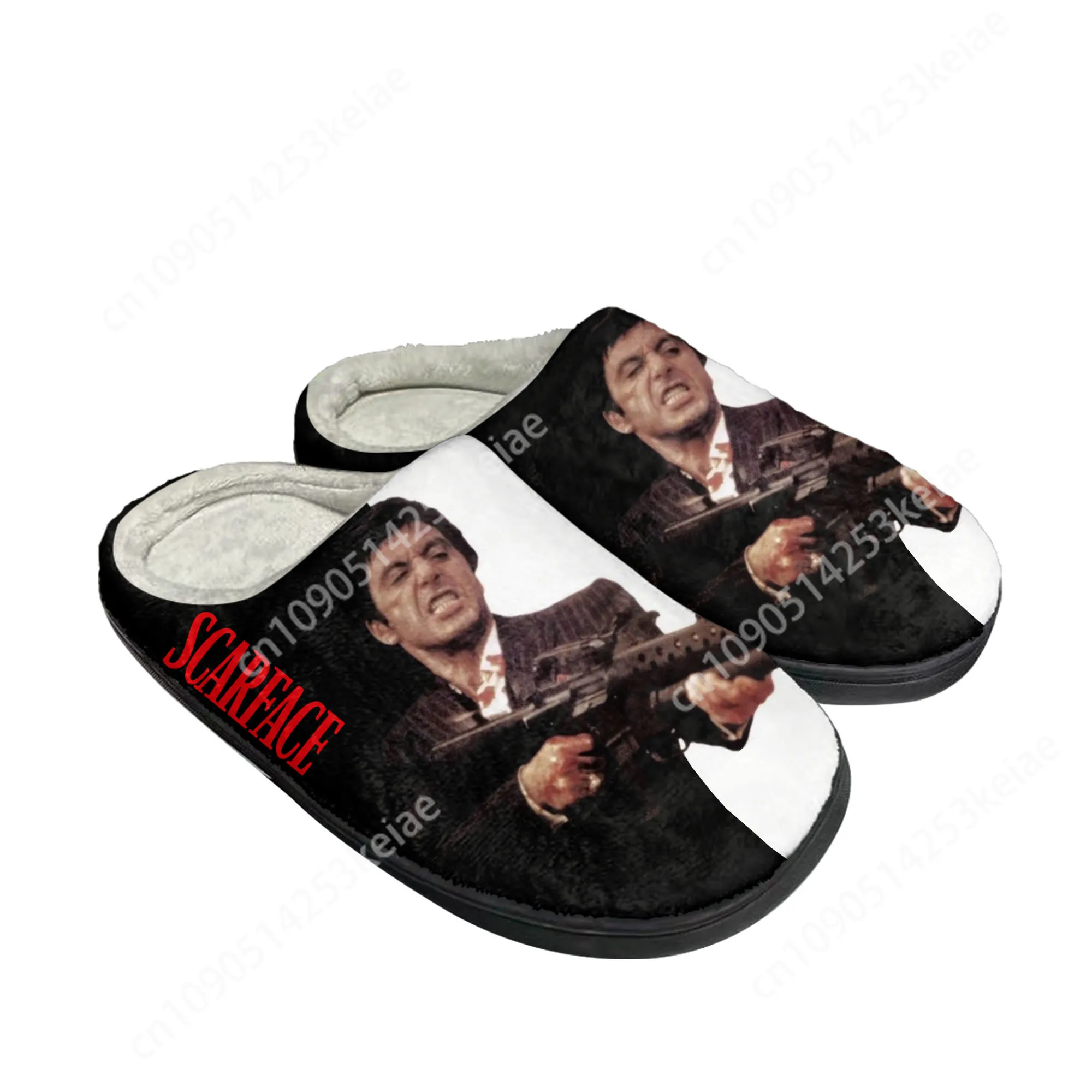 Scarface Home Cotton Slippers Mens Womens Al Pacino Plush Bedroom Casual Keep Warm Shoes Thermal Indoor Slipper Customized Shoe