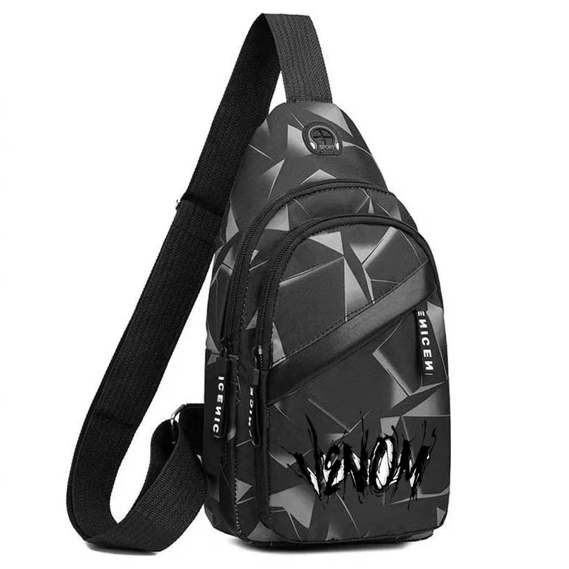 Cool Venom Mens Bags New Popular Adjustable Ins Outdoor Sports Versatile Sling Bag Travel Crossbody Bag Men's Shoulder Bag 2024