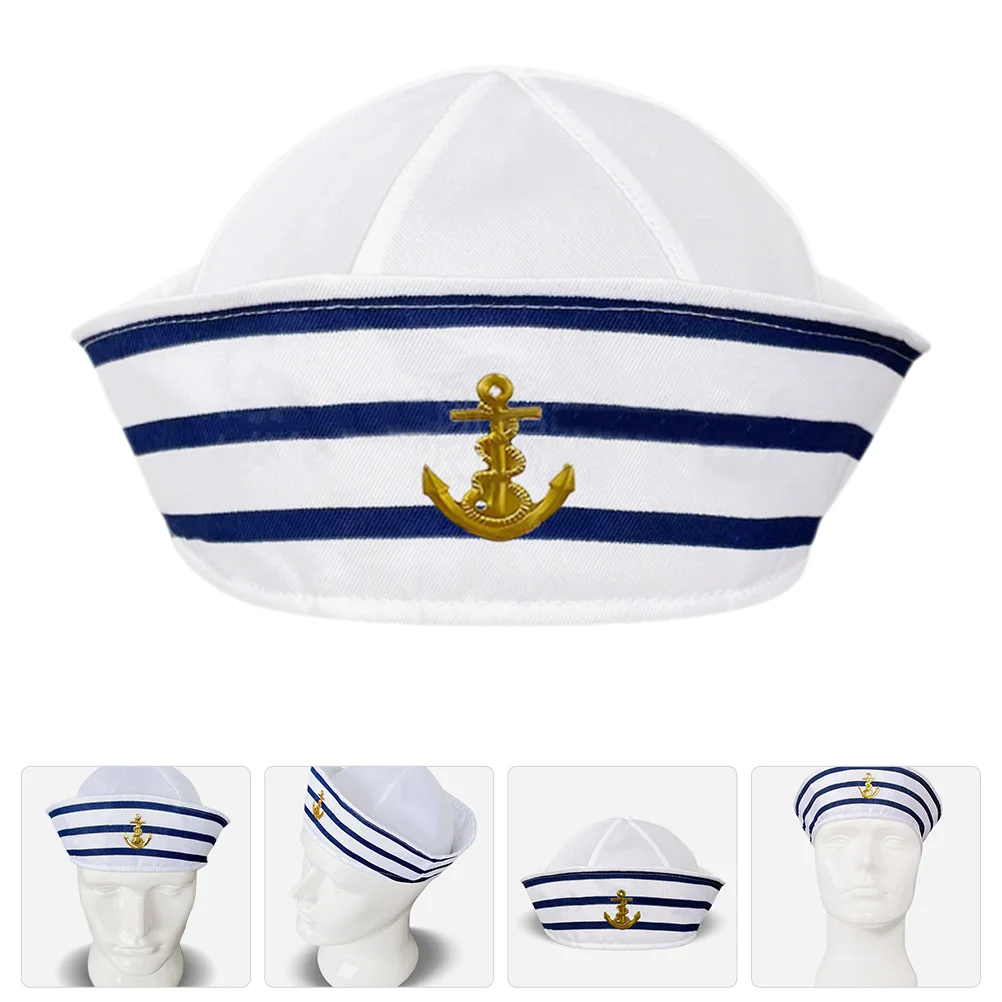 Para Hombres cappello da marinaio accessori di abbigliamento barca capitano capitani Costume adulto uomo donna per cappelli decorazioni per feste uomo