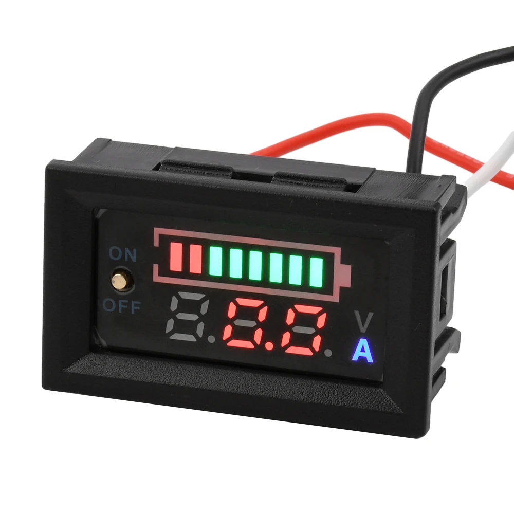 

2-16S 2-7S DC 3 in 1 Coulomb Type Battery Level Indicator 6-60V 8A 6-24V 16A Voltage Capacitance Current Tester for Lithium