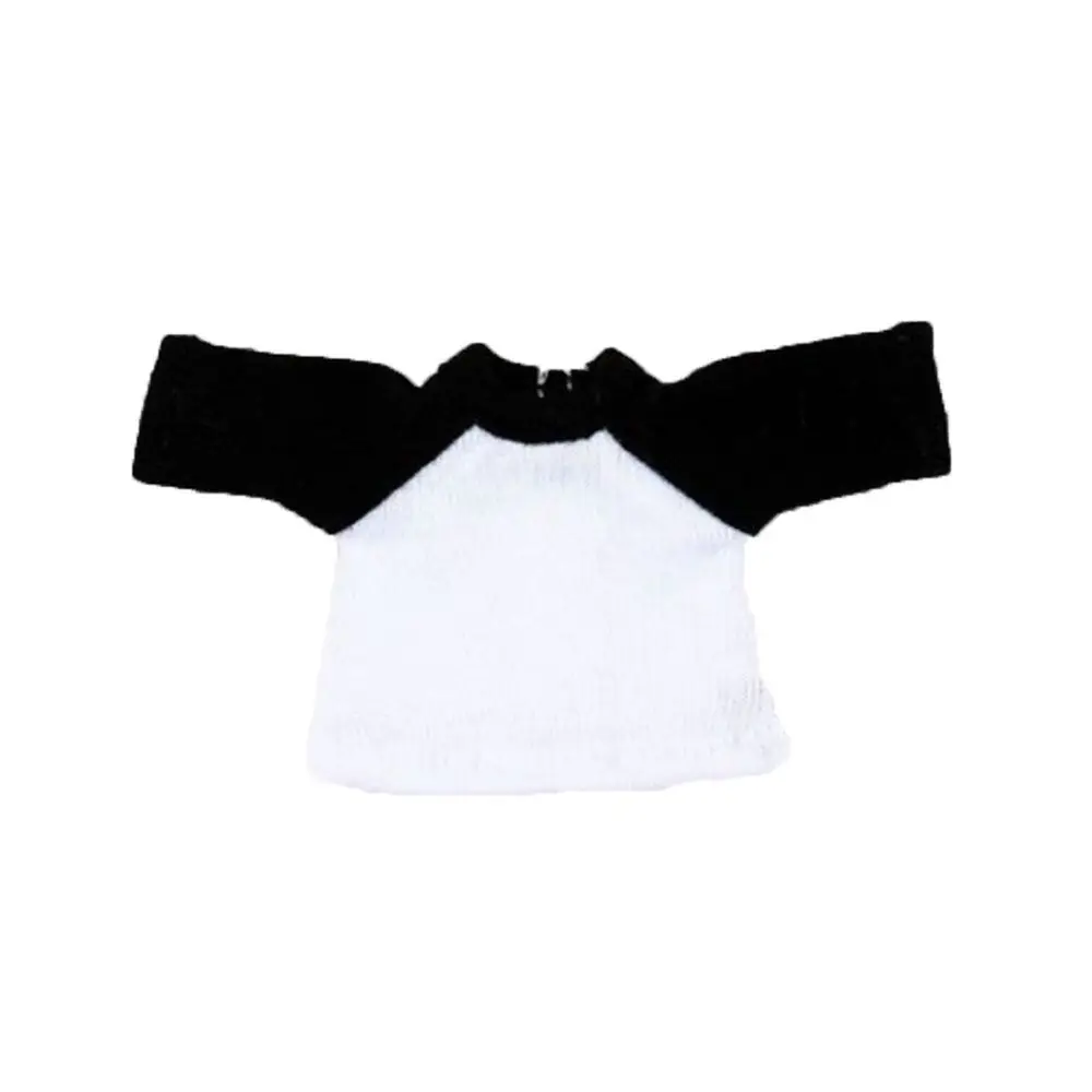 Moda manga comprida camiseta 10 estilos casual wear boneca cor básica camiseta topos brinquedos de presente para 1/11 ob11 bonecas/1/12 bonecas bjd
