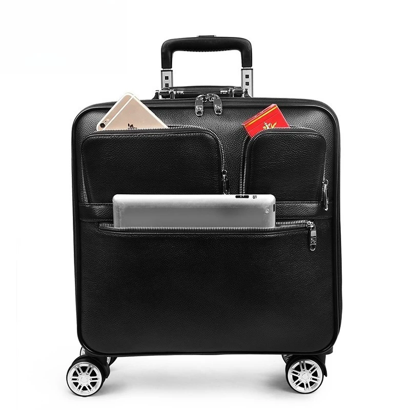 suitcase Men's suitcase 16-inch universal wheel password case 20-inch business boarding trolley case plus