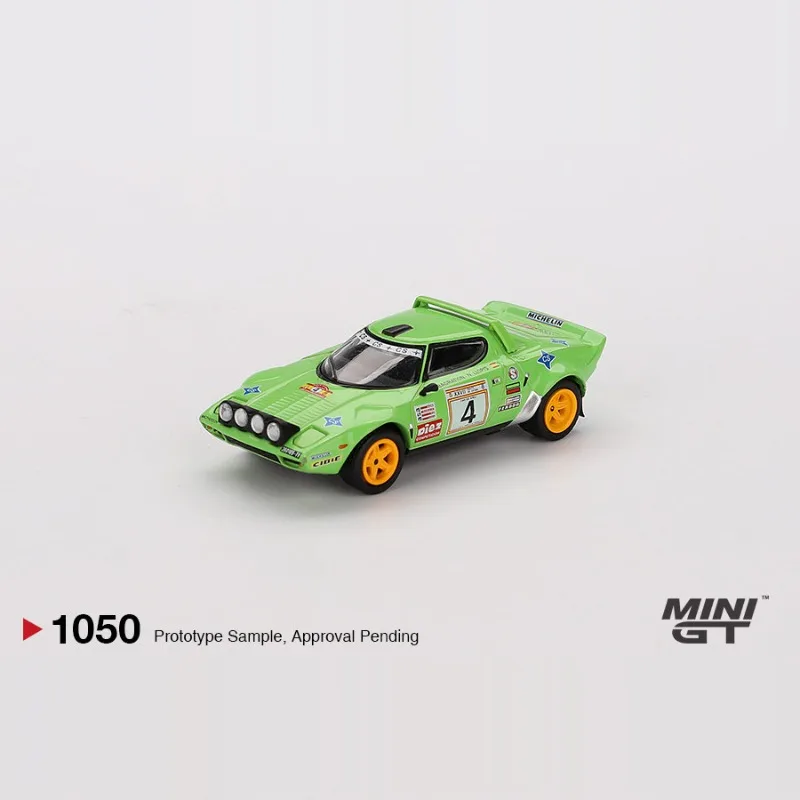 MINIGT 1:64 Lancia Stratos HF No.4 1979 Champion Rally Car, Exquisite Diecast Hobby Collectible Display Model
