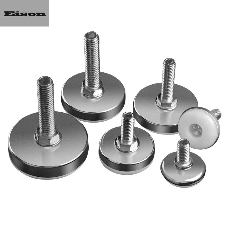 

Stainless steel Adjustable Furniture Feet Nylon Base Levelers, for Sofa, Table, Chair, Cabinet, Workbench of Leveling feet