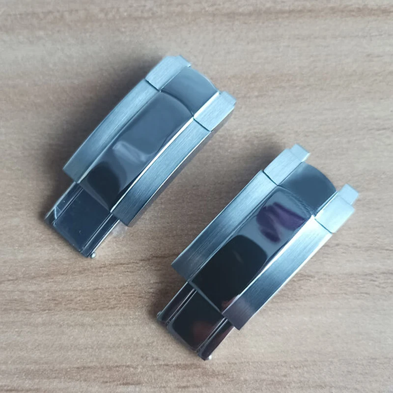 904L Stainless Steel Folding Buckle for Rolex Submariner Oysterflex Daytona GMT Watch Band Strap Deployment Clasp 16X9mm