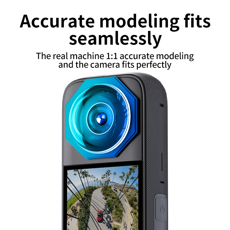 For insta 360 x3 glass protective mirror panoramic action camera insta 360 x3 adhesive tempered lens film accessories