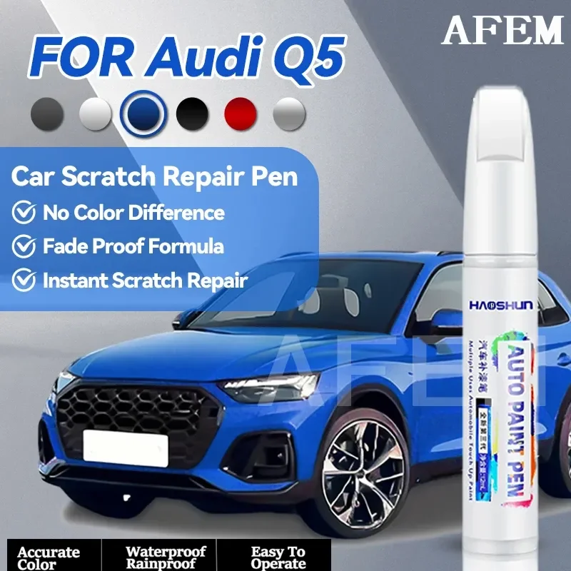 Specialized Automobiles For Audi Q5 2008-2025 8R FY Paint Repair Pen Touch Up Scratch Remover DIY Auto Accessories Black White B