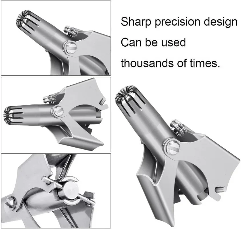 1 Satz Nasenhaarschneider für Herren, manueller Trimmer aus Edelstahl, geeignet für Nasenhaarrasierer, waschbar, tragbarer Nasenhaarschneider