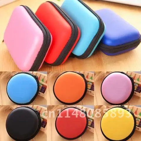 Bag Earphone Coin Key Headphones Cable Earbuds Holder Box Waterproof Storage Hard Case Travel SD Card