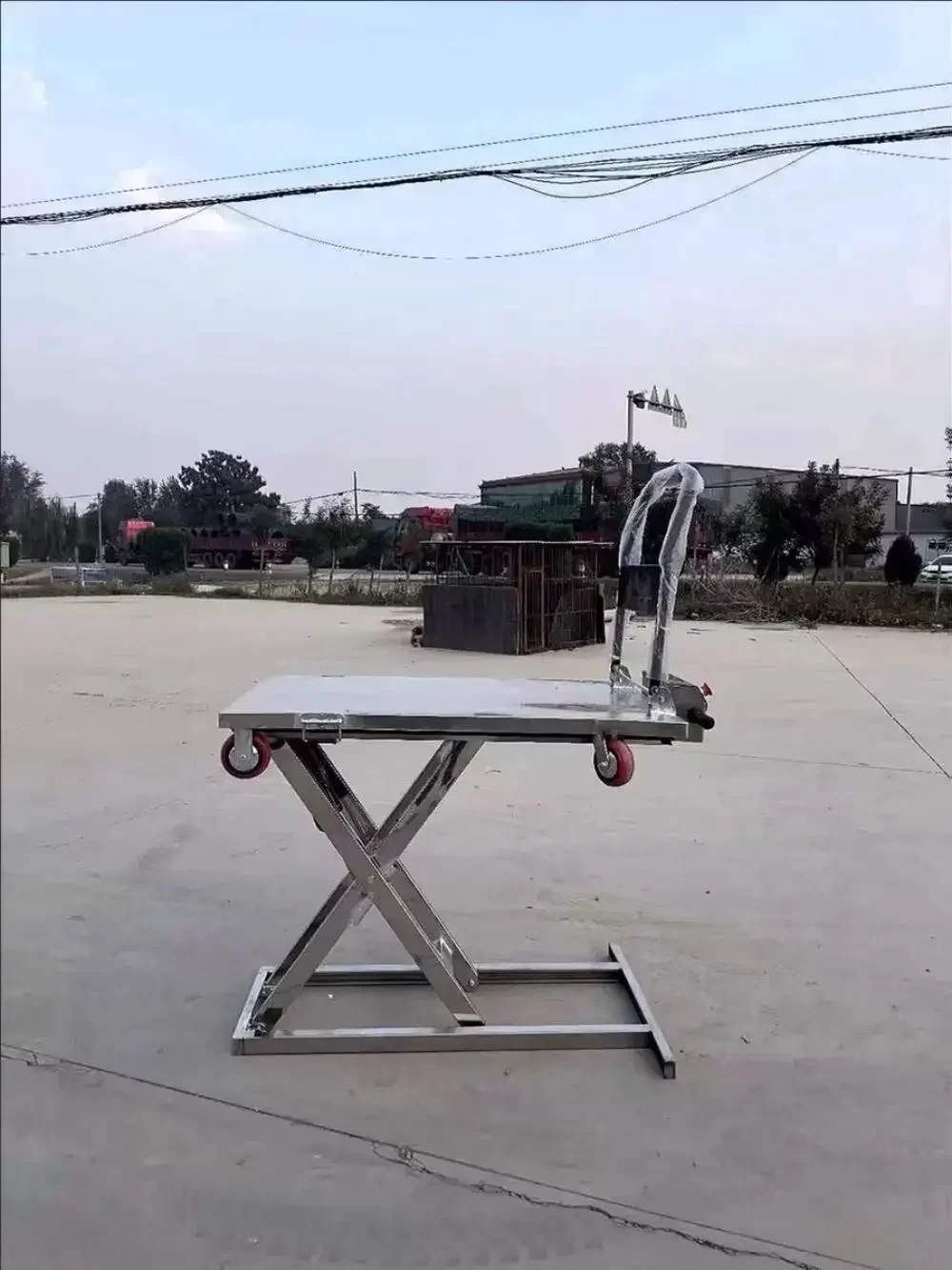 

For Lifting Trolley Trade Flatbed Greenhouse Trolleys Dolly Electric Hydraulic Transportation Hand Truck Cart