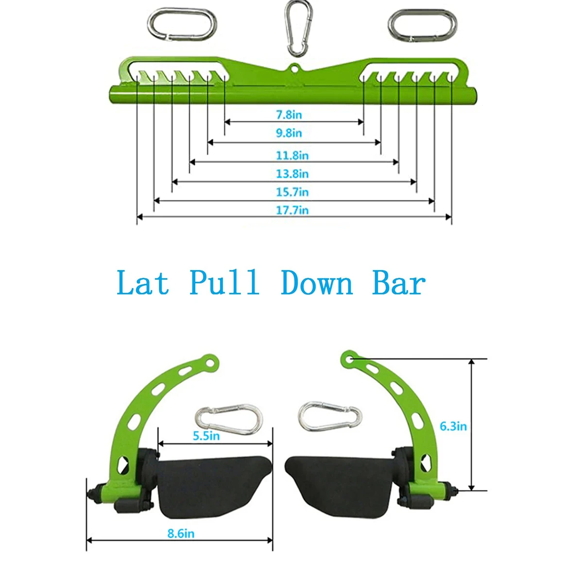 Home Gym Multi-Grip Lat Pull Down Bar Back Spier Gripper Lat Pulldown Handvat Fitness Pulldown Lange Bar Voor Kabel Katrol Machine