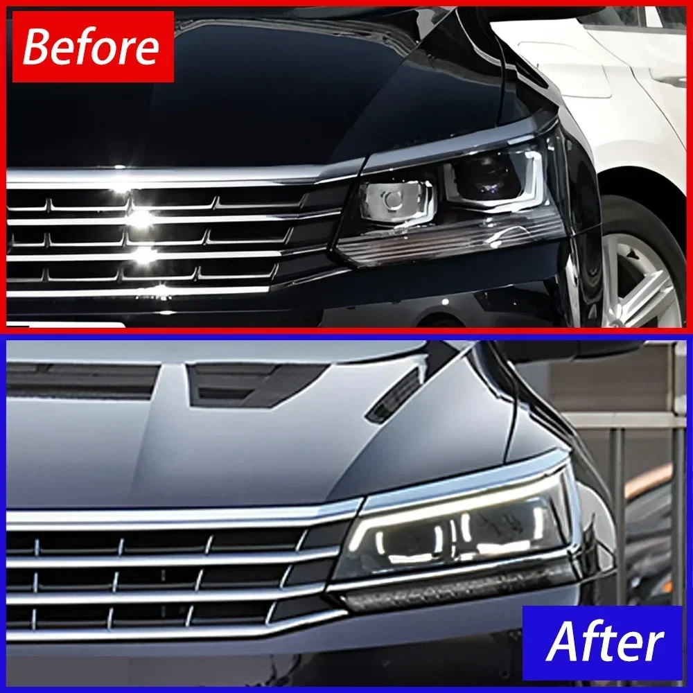 Car Head Lights Assembly For VW Passat B8 2016-2019 US version Upgrade High Match LED Auto Headlight Projector Lens Accessories