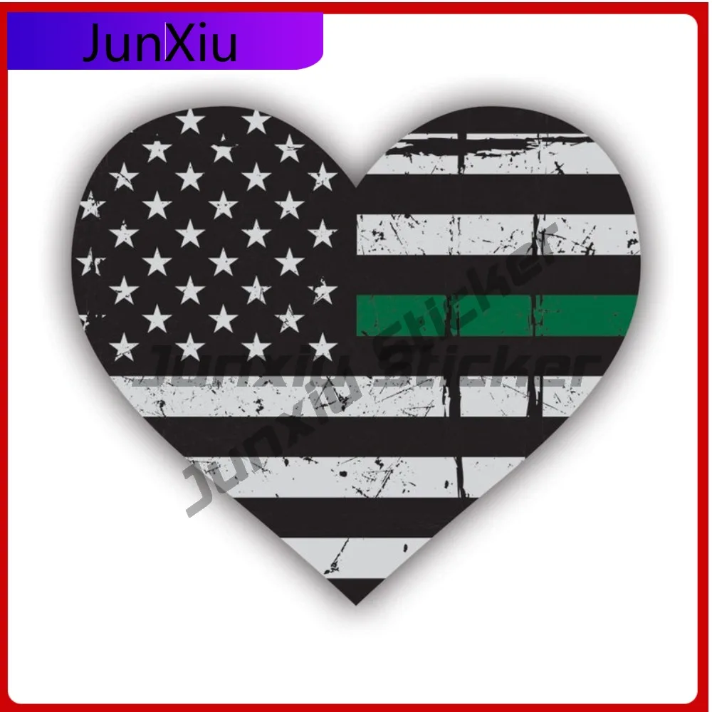 

Bold Tattered Army Wife Girlfriend Thin Green Line Heart Flag Sticker Decal American Made Uv Protected Distressed Served Vet