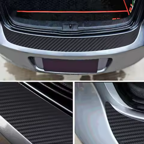 4PCS Car Trunk Guard Plate Rear Bumper Protect Sticker for Chevrolet Cruze TRAX Aveo Sonic Lova Sail EPICA Captiva