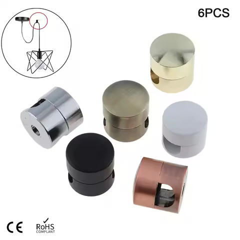 6pcs Pendant Light Cable Hook Chandelier Cable Hook for Chandelier Ceiling Lights Hanging Pendant Lighting Fixture