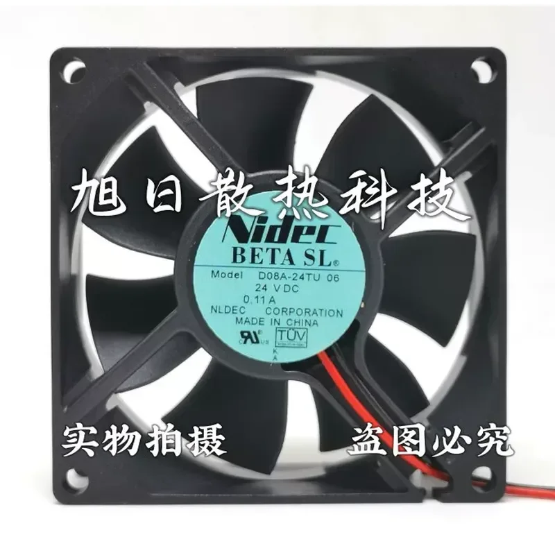 for Nidec BETASL D08A-24TU 06 24V 0.11A 8CM 8025 Inverter Fan