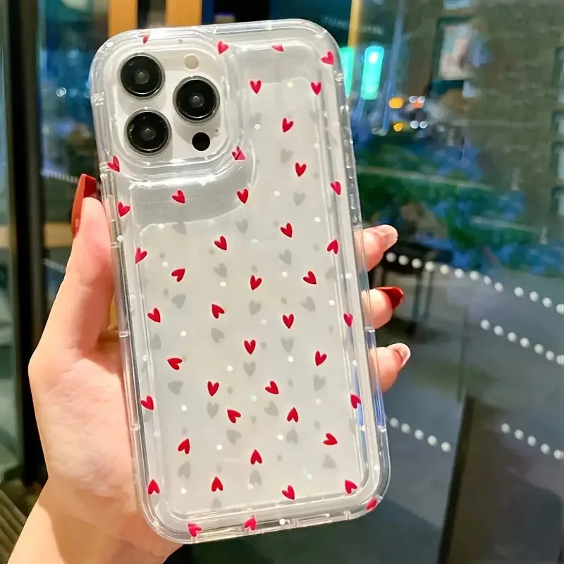 

Small Love Heart Pattern Case For Xiaomi Poco F5 X6 X5 X3 Mi 11 Lite 5G NE 14 13T 13 12T 12X 12 13T Pro Silicone Phone Cover