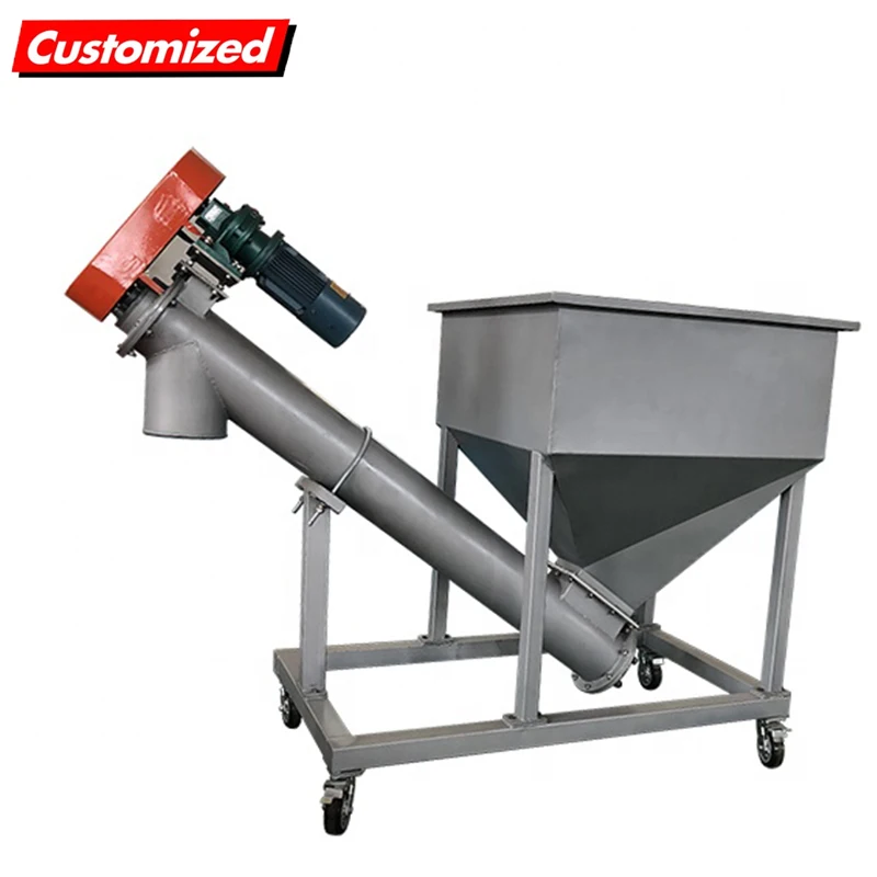

Custom 3kw Horizontal Tilt Shaftless Shaftless Screw Transport Construction Dry Powder Mortar Fly Ash Screw Conveyor