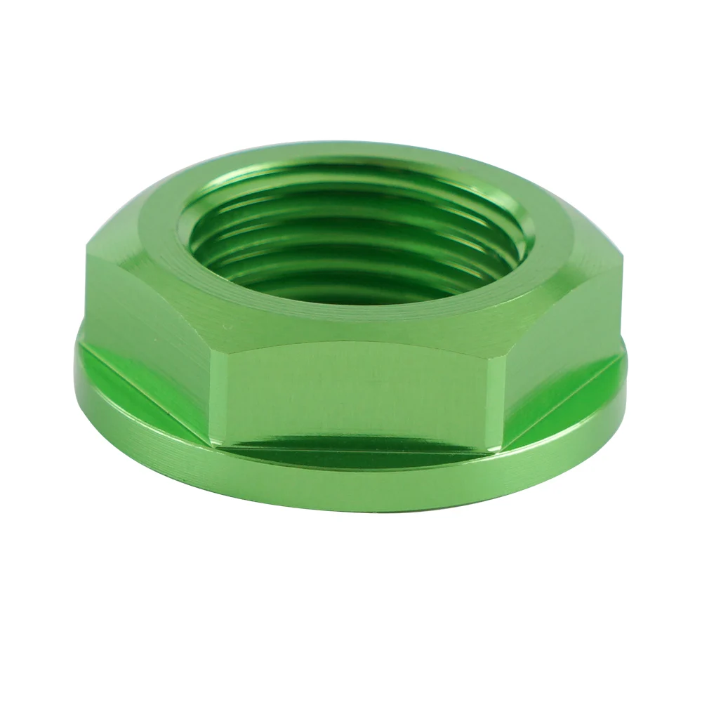 NICECNC For Kawasaki KX125 KX250 2004-2008 KX250F KX450F 2006-2018 KX 250 450 2019-2021 KLX450R M18XP1.5 Front Wheel Axle Nut