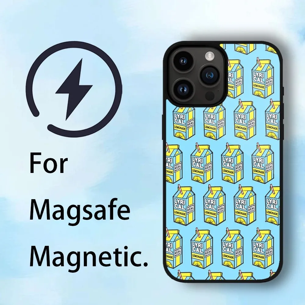 جراب هاتف ليمونادة أجنبي لهاتف آيفون ، آيفون 11 ، 12 ، 13 ، 14 ، 15 ماكس ، بلس ، مغناطيسي ، ماكافي ، غطاء جرابات