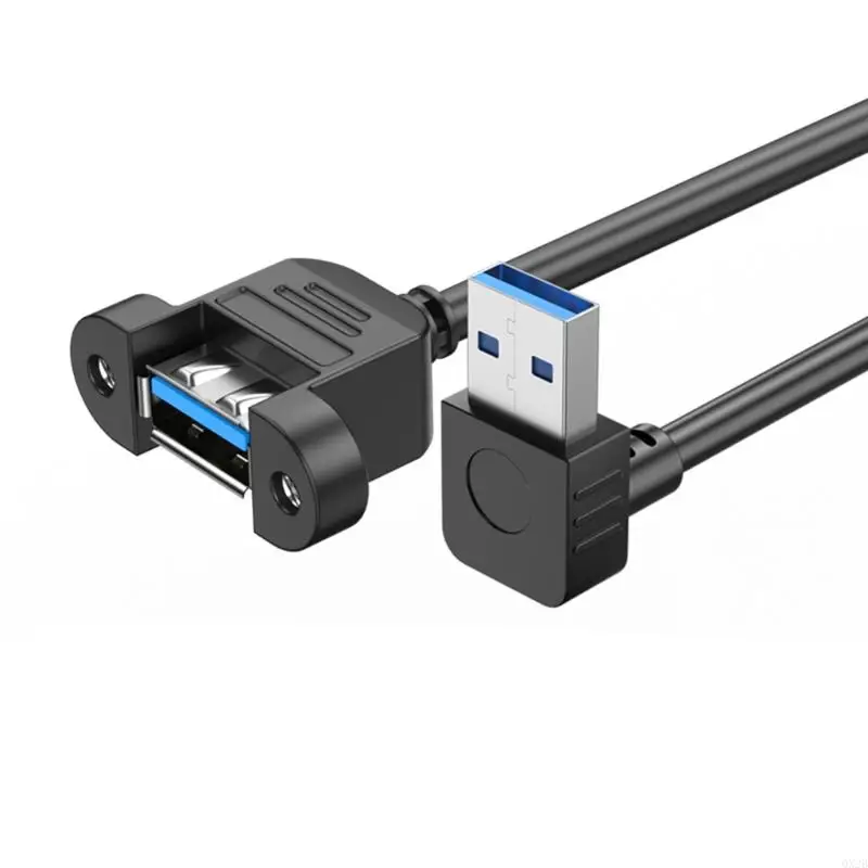 QX2B USB3.0 Удлинительный кабель с быстрой передачей с панелью монтируется 5 Гбит / с USB Мужчина -Женский Адаптерный шнур