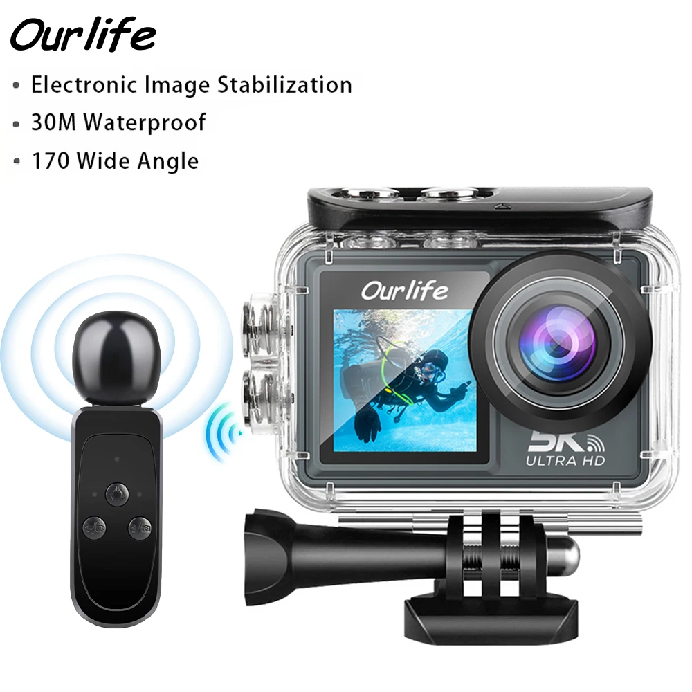 Ourlife MTR40 Pro 5K Action Camera 4K60FPS 2.0