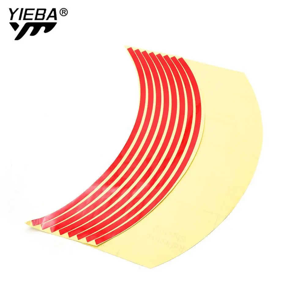 16 Strips Bike Motorcycle Wheel Sticker Tape 17 18Inch Voor Suzuki AN250 AN400 AN650 Burgmom250 Burmae400 1190 Adventure Z800