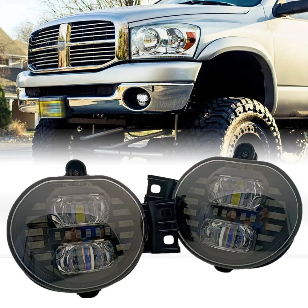 

For 02-08 Dodge Ram 1500 Les Fog Light Assembly For Dodge Ram 2500 3500 2003-2009 Durango Truck 2004-2006 Car Accessories