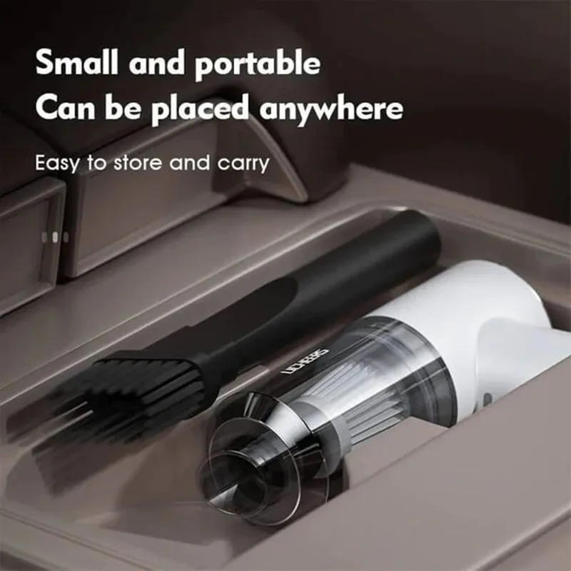 Mini Wireless Car Vacuum Cleaner Super Strong Suction 6000Pa Portable Handheld Gun Style Vacumm Cleaner Interior Home Cleaning