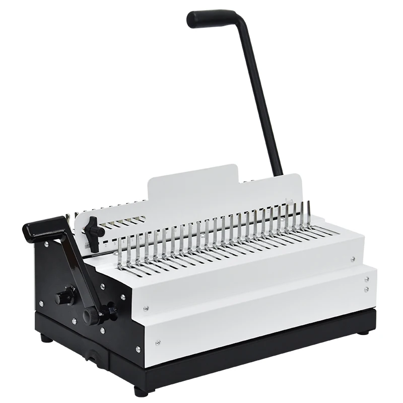 A3A4 Commercial Spiral Contract Book Binding Machine Factory's Comb Binder with Manual Power