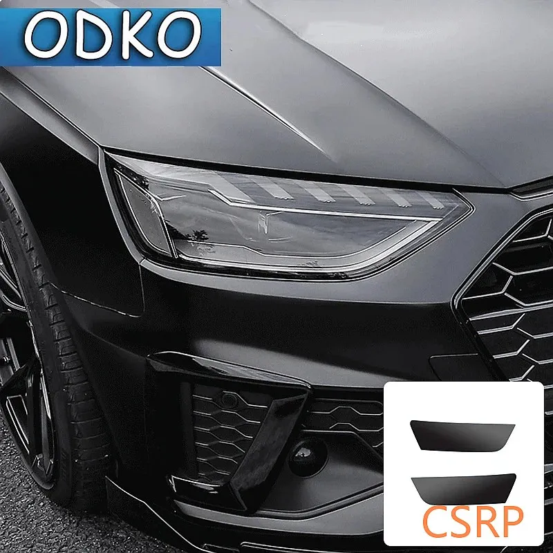 For Audi A3 A4 A5 A6 A7 A8 Q3 Q5 Q7 S3 S4 S5 Light Black Car Tint Lighthouse Tail Light Headlights Fog Vinyl Sticker