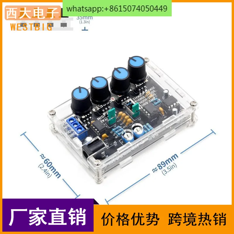 

ICL8038 Multifunctional Low Frequency Signal Generator DIY Kit Parts with Shell xr2206 Upgrade Edition