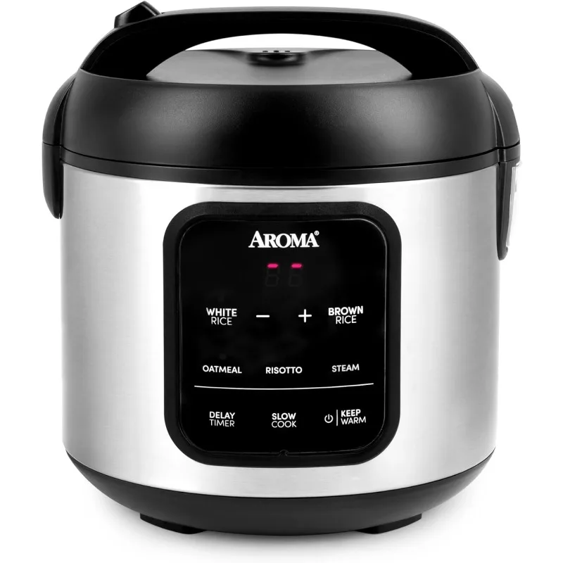 Digital Rice Cooker, 4 cups (uncooked)/8 cups (cooked, Multi-function Rice Cooker, Automatic Keep Warm