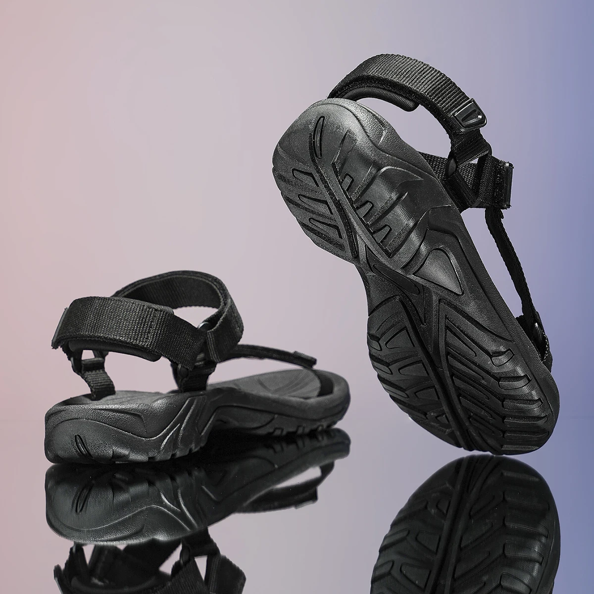 Herren Casual Sport-Sandalen Outdoor-Wandersandalen Komfortable Rutschfeste Strand- und Trekking-Sandalen Übergröße Verstellbar – Detail 6