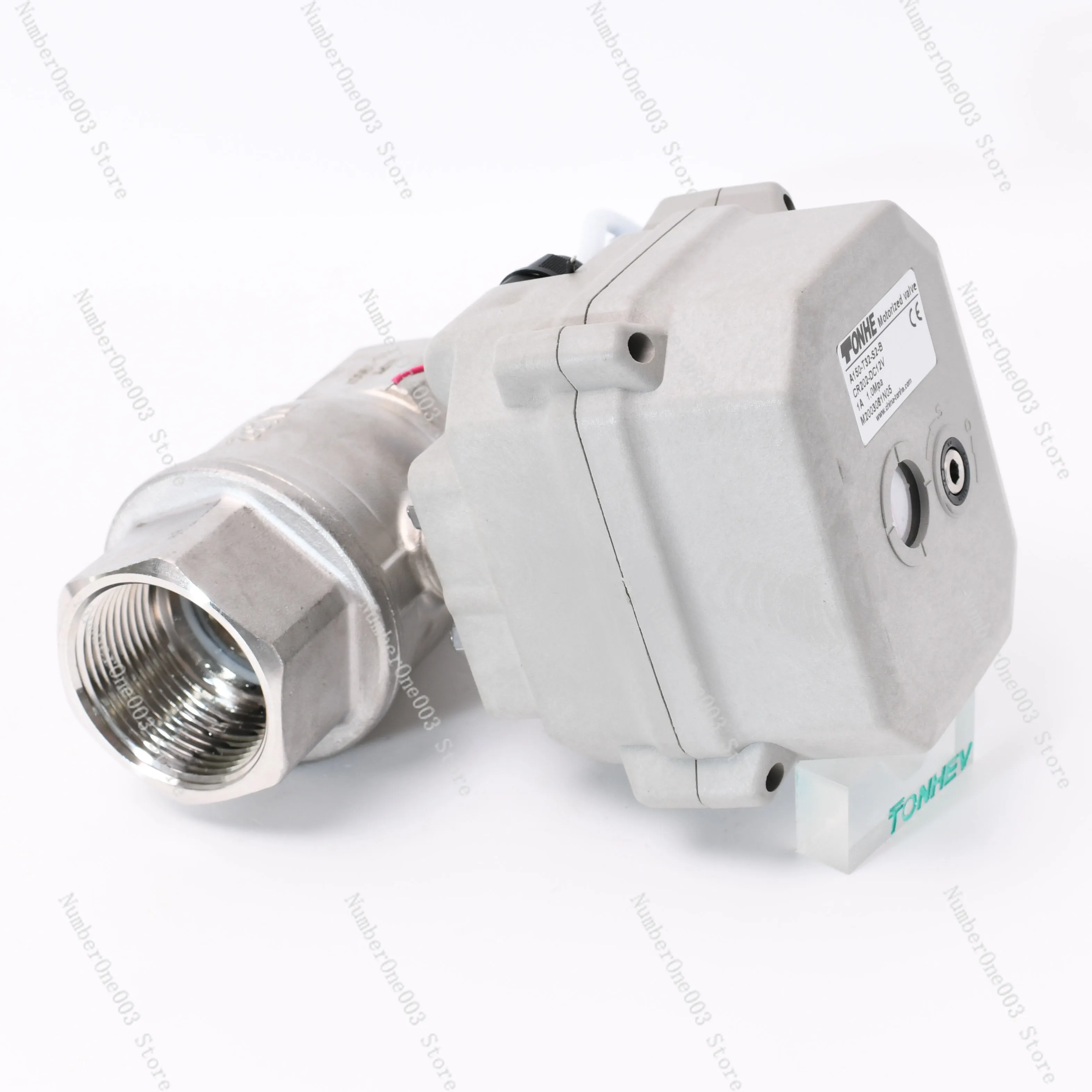 A150 Stainless Steel Motorized Ball Valve DN32 AC220v Normally Closed ISO 5211 Electric Ball Valve