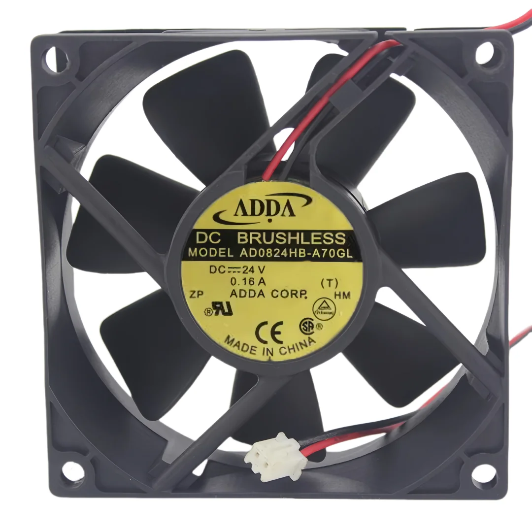 AD08024UB257104 AD08024UB257004 AD0824LB-A70GL AD0824VB-A71GP AD0824HB-A70GL ADDA 8025 24V DC Cooling Fans 80mm x 80mm x 25mm