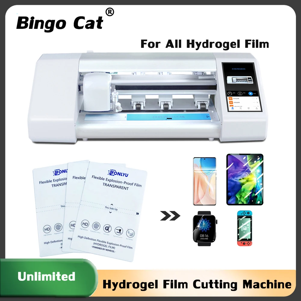 

Life Version Unlock Film Cutting Machine Flexible Hydrogel Film Cutter Unlimited Cuts Support DEVIA Sunshine Screen Protect Film