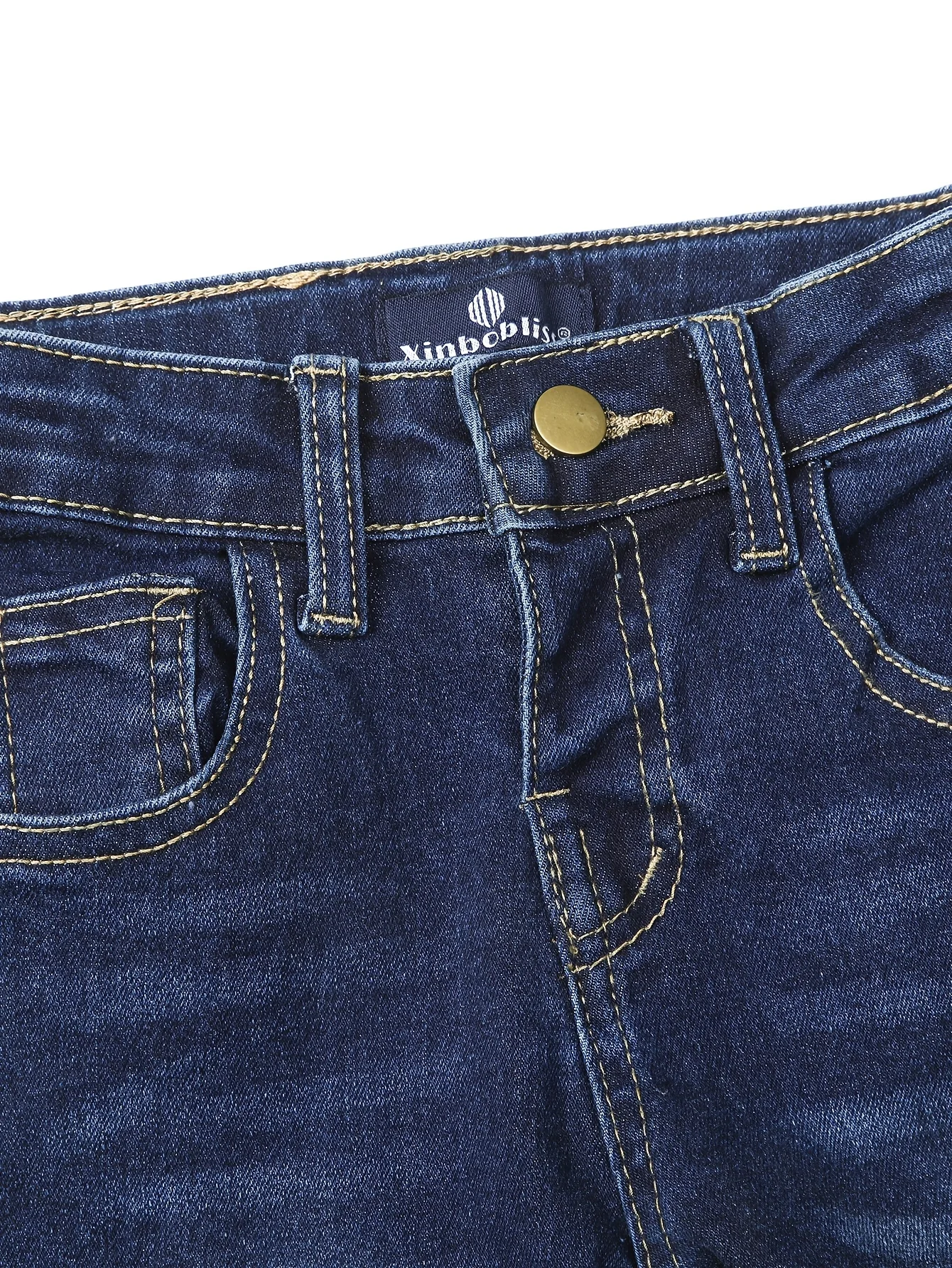 Boy's Skinny Fit Solid Color Jeans - Classic Casual Pants Children Stretch Denim Baby Trendy Trousers