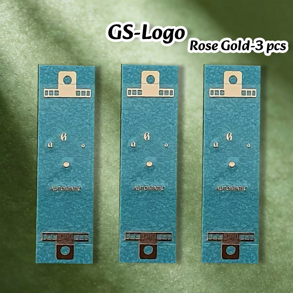 NH S Logo Neuer 3D-Metall-Logo-Aufkleber, geeignet für 27–30 mm flache Zifferblätter, vierfarbiger Aufkleber, Zubehör für die Modifikation von Uhren