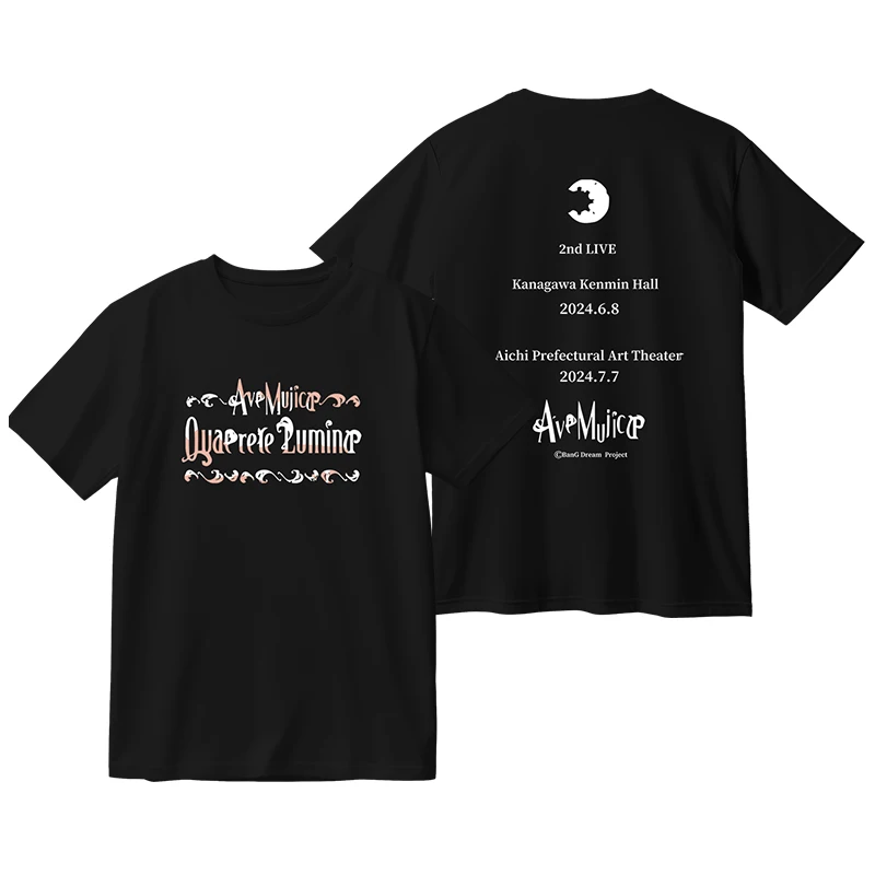 Oversized Anime BanG Dream Ave Mujica T Shirt Women Men Summer O-neck Short Sleeve Funny Tshirt Graphic Tees Cosplay