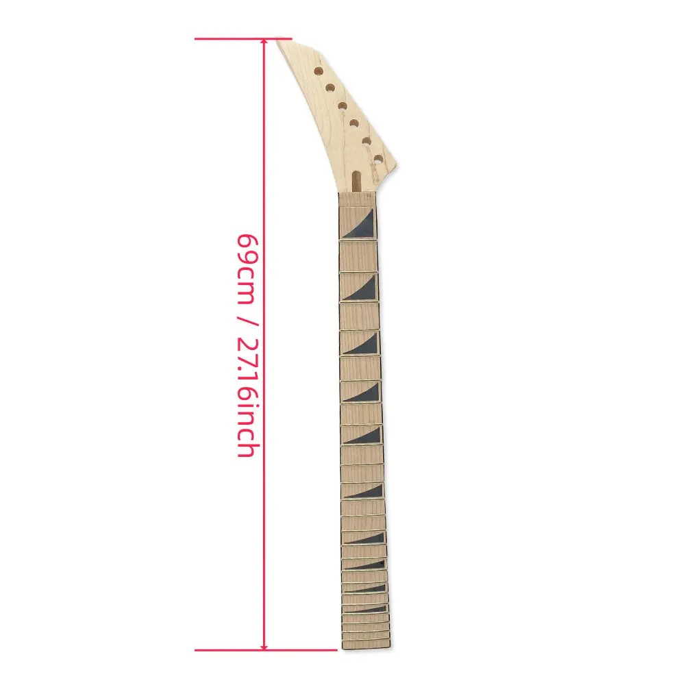 Maple Left Handed Guitar Headstock Fretboard Musical Instrument Custom DIY Assembly Replacement Accessory