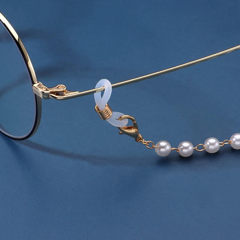 Fashion Glasses Chain Heart Pearl Eyeglass Face-Mask Holder Hang On Neck Sunglass Lanyard Eyewear Accessoriess Wholesale