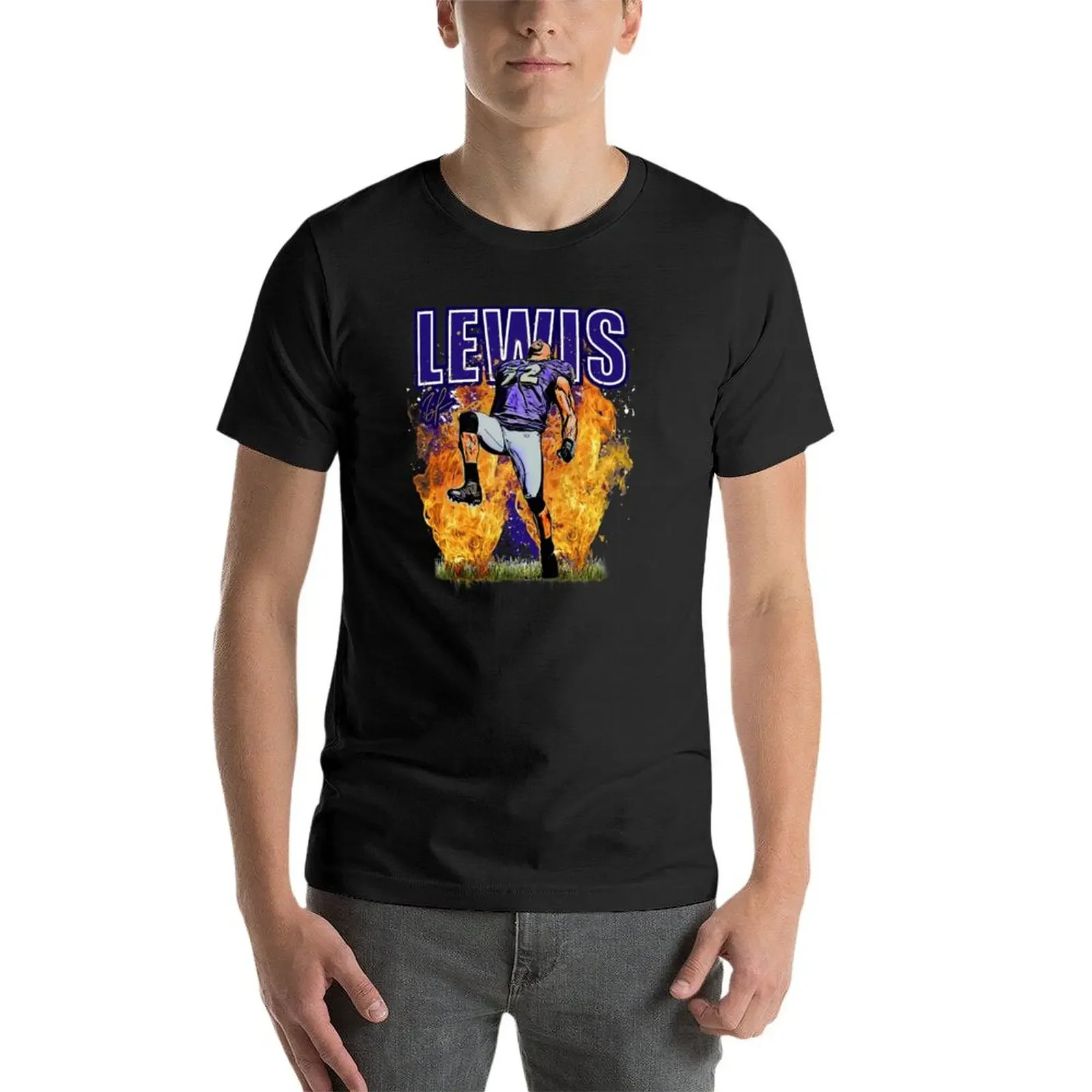 ray Lewis T-Shirt blacks plain fitted t shirts for men image 4