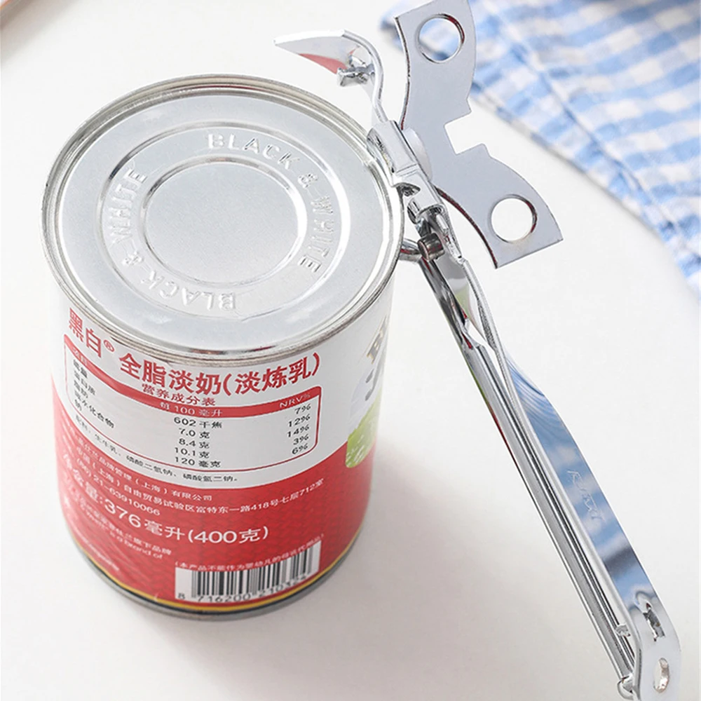 Can Opener Professional Kitchen Tool Manual Side Cut Can Openers Drink Stainless Steel Bottle Opener For Cans Lid Kitchen Gadget