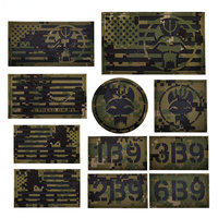 Seal Team IR Infrared Reflective Flag Patch Navy Seals SWAT Patch American US Flags Badges Tactical Military patches chevrons