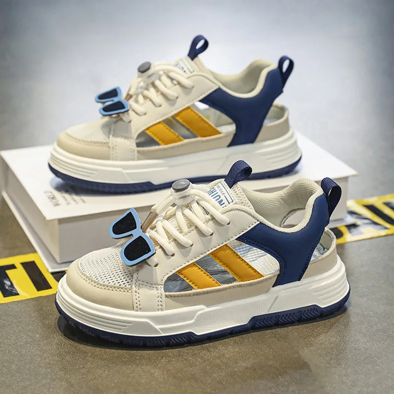 

Children's Shoes New Summer Children's Hollow Breathable Mesh Sneakers Boy Sandals Net Shoes