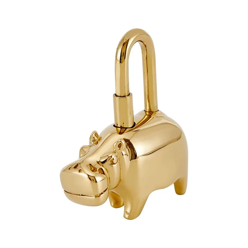 Lock pendant For Hermes Birkin Kelly Bag Animal Full Steel Metal High-grade Bag Charm Pegasus Hippo Bag Accessories